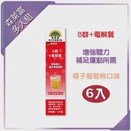 【SUNLIFE森萊富】B群+電解質發泡錠(橘子葡萄柚口味 X 6入/共120錠)