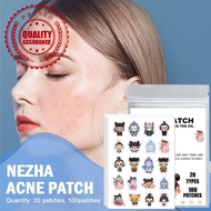 Cartoon Nezha Invisible Acne Sticker Women‘s Skin Care Sticker Fade Invisible Imprint Sticker Q4m5