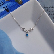 魚尾項鍊 磷灰石 925銀