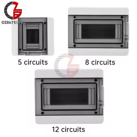 5/8/12 Ways HT Series Junction Box IP65 Waterproof Distribution Box PC Plastic Outdoor Electrical Di