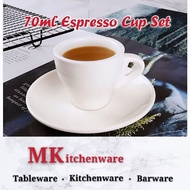 (MKitchenware) 70ml  Professional Barista Espresso Cup Set Small Tea Cup Set