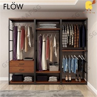Open Wardrobe Combined Type Wardrobe Waterproof Large Capacity Wardrobe Cabinet Open Concept Wardrob