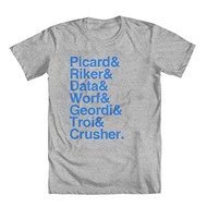 GEEK TEEZ TNG Crew Names Men's T-Shirt