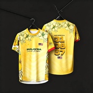 Malaysia Independence Day 69th Anniversary Tiger T-shirt Short Men's Casual Fashion Gift Large S-6XL