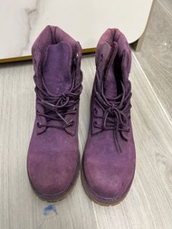 Timberland 紫色Boots （sz:38)