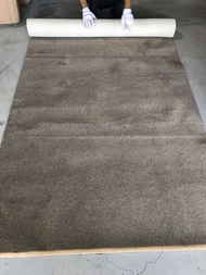 （全新NG福利品庫存出清）寬5.7尺x長12尺粗根紗地毯 現代簡約 厚實質感 大尺寸地毯 棕色 170cmx360cm