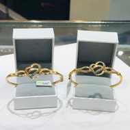 [ GNN ] Emas 375 9K Gold Gelang Pendora Tangan Keras Design Classic Kerawang Bangle Pandora Bracelet