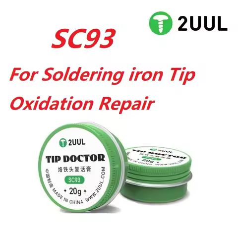 2UUL SC93 20g Soldering Iron Tip Cleaner Cream Tinner Activator Oxide Layer Cleaning Paste Compatibl