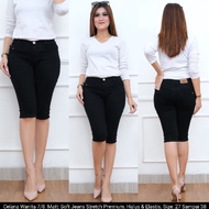 7/8 Black Stretch Jeans. WOMEN'S Jeans SHORTS Seluar Jeans Perempuan Jeans Women