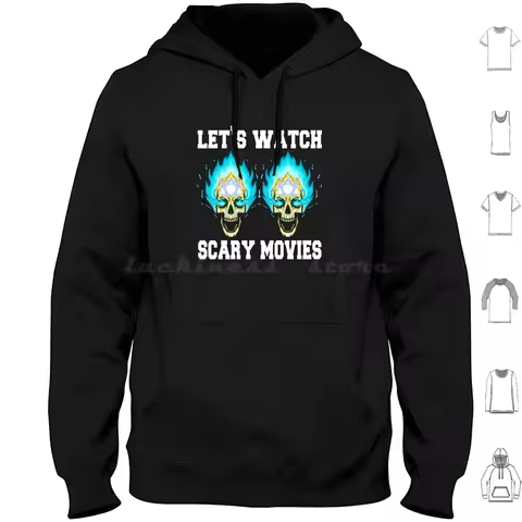 Let’s Watch Scary Movies Scream Horror Hoodies Long Sleeve Anomalous Creepy Cuddles And Horror Curio