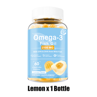 Omilay Fish Oil น้ํามันปลา Omega3 EPA DHA น้ํามันปลา โอเมก้า3 Omega 3 Fish Oil Gummy Lemon Flavor 60