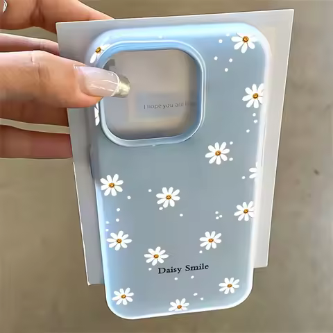 Jelly 2 In 1 Daisy Bow Phone Case For VIVO V70 FE V60 V50 V40 Lite V30 V29 V27 V29E V27E Y05 Y04 Y03
