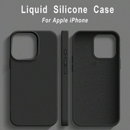 1pc Luxury Liquid Silicone Phone Case Compatible With Apple Phone 17 Air 16e 11 13 12 14 15 Pro Max 