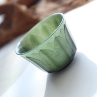 天然和田玉玉杯茶杯 肉質油潤細膩 淡雅舒適 薄胎製作玉杯