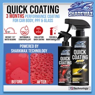 SharkWax Quick Car Coating Spray 3-Month Nano Tech Ceramic Spray for Paint, PPF & Glass Premium Car 