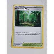 Pokemon primodial altar trainer stadium silver tempest card