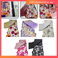 【HRDEAL】Embroidered Lace Fabric Fabric Network Gauze Embroidered Clothing Fabric