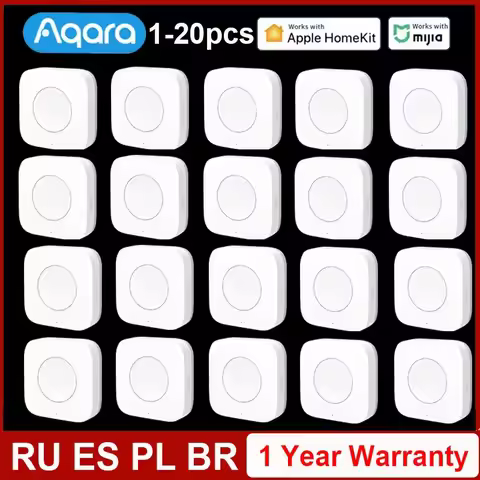 Aqara Wireless Mini Switch Zigbee Connection Versatile 3-way Control Button for Smart Home Devices C