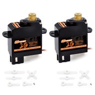 2PCS 2G Micro Servo,Digital Servo Mini Servo,Metal Gear Coreless Motor for Airplanes Fixed-Wing Heli