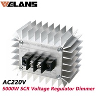 Welans AC 220V 5000W SCR Voltage Regulator Motor Speed Controller Light Dimming Dimmers Thermostat 5