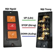 3-Button Black Rolling Door Switch Up / Down / Stop