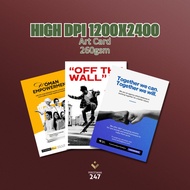 Art Card 260gsm A5 A4 A3 Colour Photostat Printing | Fotostat Warna A5 A4 A3 Paper High Quality Fast