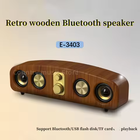 Retro Wireles Bluetooth Speakers home Subwoofer Computer Desktop Game Sound Box Portable Sound-bar S