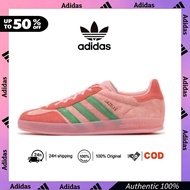 Adidas GAZELLE Pink Green Sneakers Low Cut Indoor Unisex
