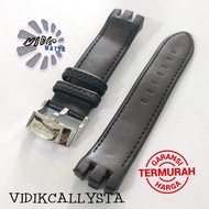 Swatch strap 21mm Genuine leather soft leather strap for swatch Black 21mm o88q