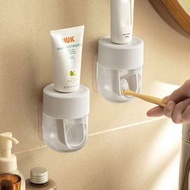 擠牙膏器 壁掛式全自動懶人擠壓器 免打孔牙膏置物架(平行進口)