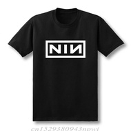 Summer Fashion Costume Cotton Slim Fit Casual Short Sleeve T Shirt Men Print Nine Inch Nails Rock Band T-Shirts