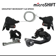 MICROSHIFT Groupset 3 X 9 SPEED shifter RD FD Folding Bike Seli, MTB