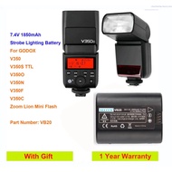 ALLCCX 7.2V 2000mAh Strobe Lighting Battery VB20 for GODOX V350, V350S TTL, V350O, V350N,V350F,V350C