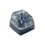 Keycap Resin Tuyết Núi Fуджий Sakura Mountain Star River Mountain Pass through Keycap Single Keyboar