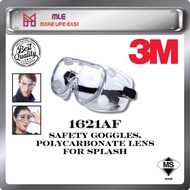 3M 1621AF Safety Goggles Anti Fog [Clear/ Transparent]