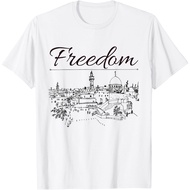 Free Gaza Palestine Flag Arabic T-Shirt