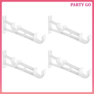 4pcs Curtain Rod Hooks Curtain Rod Brackets Curtain Rod Mounting Brackets Curtain Rod Supports Curta