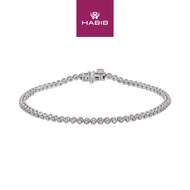 HABIB Diamond Bracelet in 585/14K White Gold 681340124