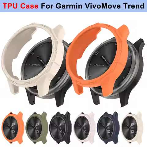 For Garmin VivoMove Trend Soft TPU Case Protective Cover For VivoMove Trend Watch Cases Protector Sm
