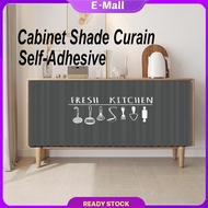 Simple Cabinet Curtain Cabinet Shade Curtains Self-adhesive  Kitchen Curtains curtain table top Lang