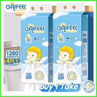 ↝ ⍪ ℞ GAIFEEL 1/2 Packs Paper For Baby Toliet Towel Paper Wall hang Paper 4Ply Bundle High Quality