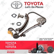 (12pc) Toyota Timing Chain Kit Set for Toyota Camry ACV30 ACV40 ASV50 1AZ-FE 2AZ-FE (With Oil Pump D