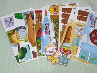 Paper doll bebek berkebun / quiet book bebek viral