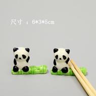 Panda Chopstick Holder Chopstick Rest Ceramic Chopstick Pillow Cartoon Cute Dining Table Home Ornament Animal Japanese