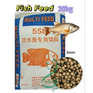 558 Makanan Ikan Air Tawar 18% Protein 20kg