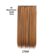 Clip Hair extension Half head silk like human hair