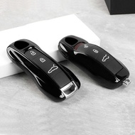Suitable for Porsche Black Jade Color Key Shell an718Cayne Palamela Taycan911 Key