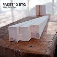 PACKAGE 10 BTG Wood 2x3x100 Dutch teak wood