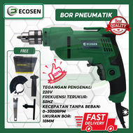 ECOSEN 1050W Circular Saw Mesin Gergaji Kayu Triplek Sirkel Serkel Plus 800W Mesin Bor Elektrik Dril