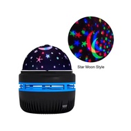 cod LED Starry Sky Night Lights USB Rotating Projector Lamp Magic Ball Moon Star Christmas Lights Ho